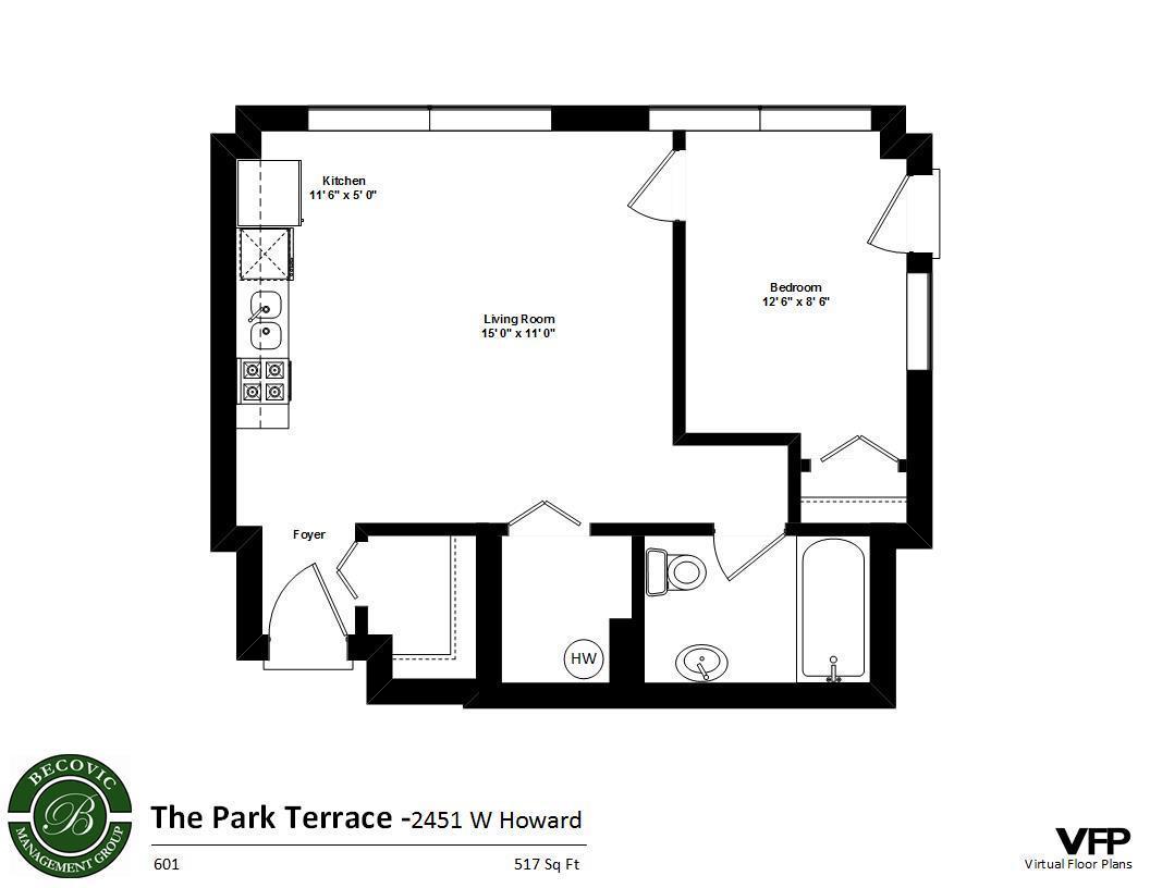 2451 West Howard Street, Unit 601 Chicago, IL 60645 - Photo 6 of 6 a picture of a wall with a white wall and a painting on the wall