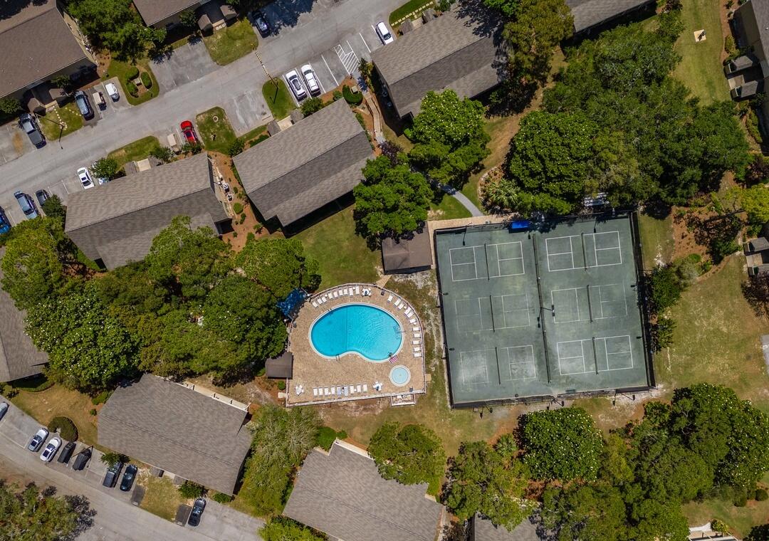 85 Breakwater Bay, Unit 10D Miramar Beach, FL 32550 - Photo 29 of 39 an aerial view of a house with garden space and street view