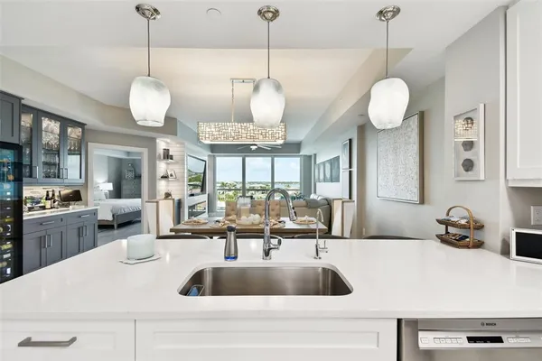 a view of counter top space