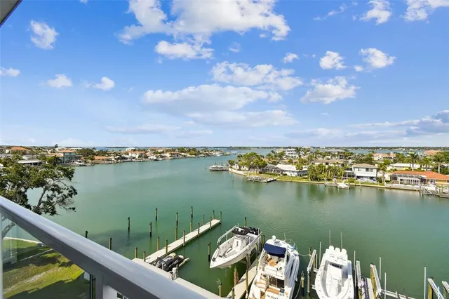 a view of a lake from a balcony