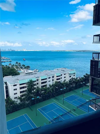 a view of a tennis court