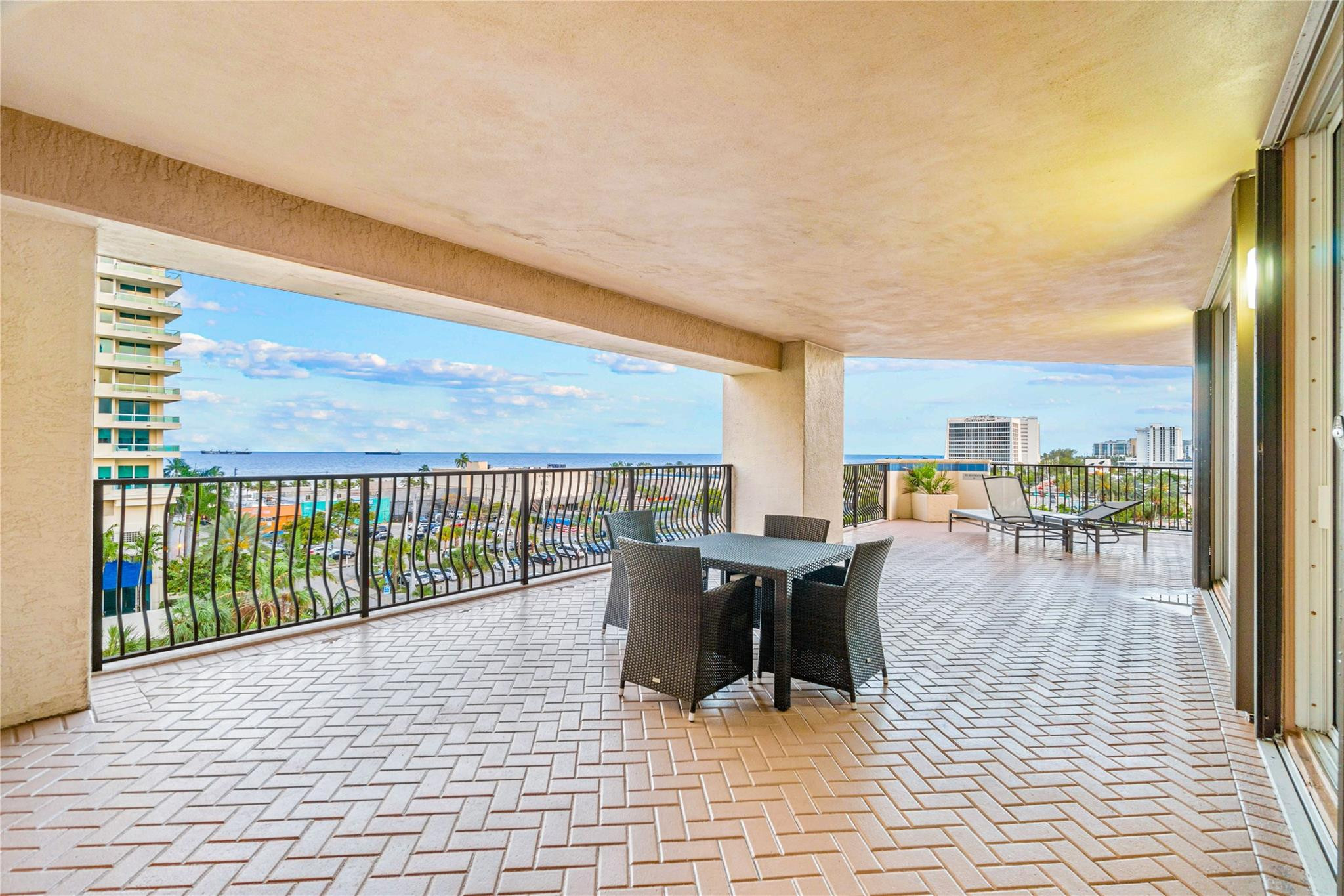 100 South Birch Road, Unit 702E Fort Lauderdale, FL 33316 - Photo 33 of 39 Ocean view terrace on amenities level
