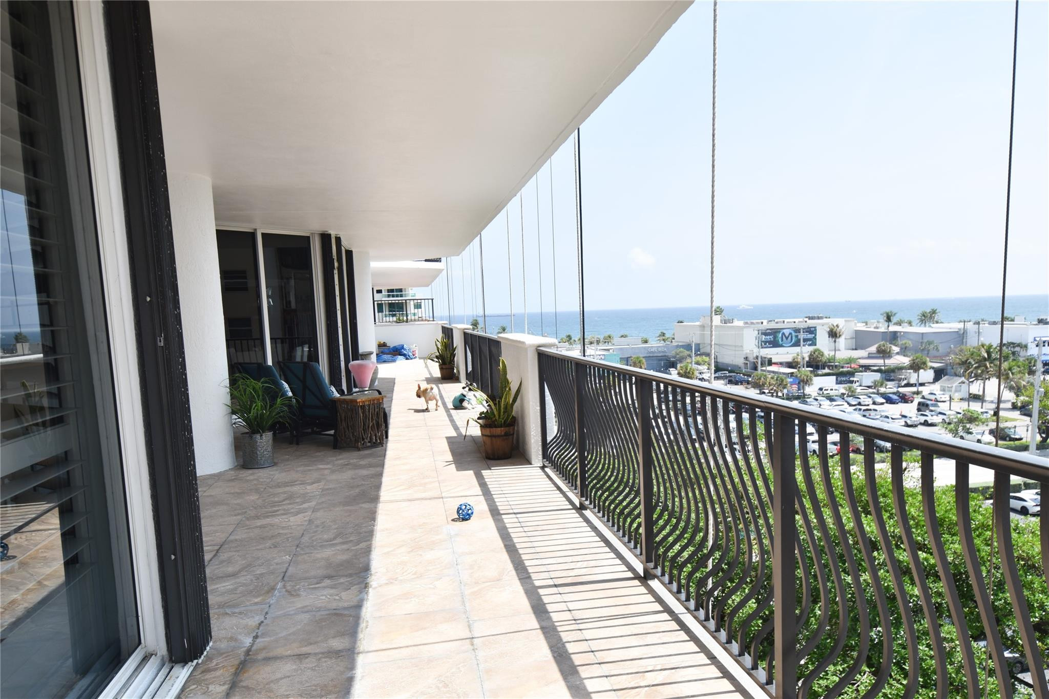 100 South Birch Road, Unit 702E Fort Lauderdale, FL 33316 - Photo 5 of 39 Terrace extends full length of unit