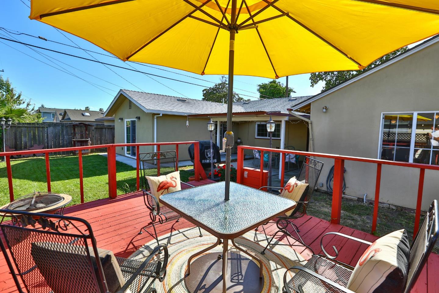 1735 Cunningham Street Santa Clara, CA 95050 - Photo 33 of 38 a view of an outdoor sitting area with furniture and umbrella