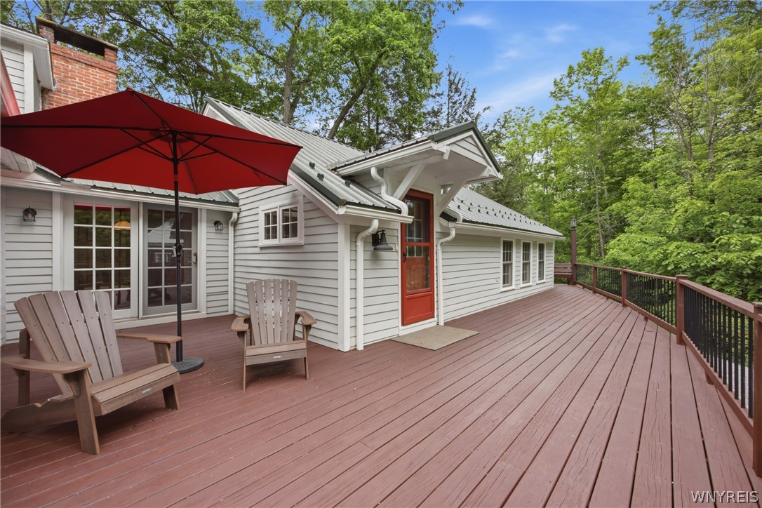 9665 New Oregon Road Eden, NY 14057 - Photo 3 of 48 Back of house with extensive wrap around deck
