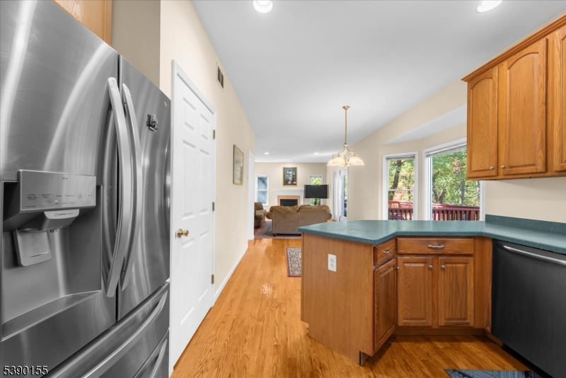 5 Sky View Garden Road Lebanon, NJ 08833 - Photo 13 of 42 a kitchen with stainless steel appliances granite countertop a sink and a refrigerator