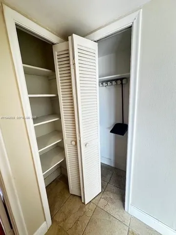 a view of walk in closet