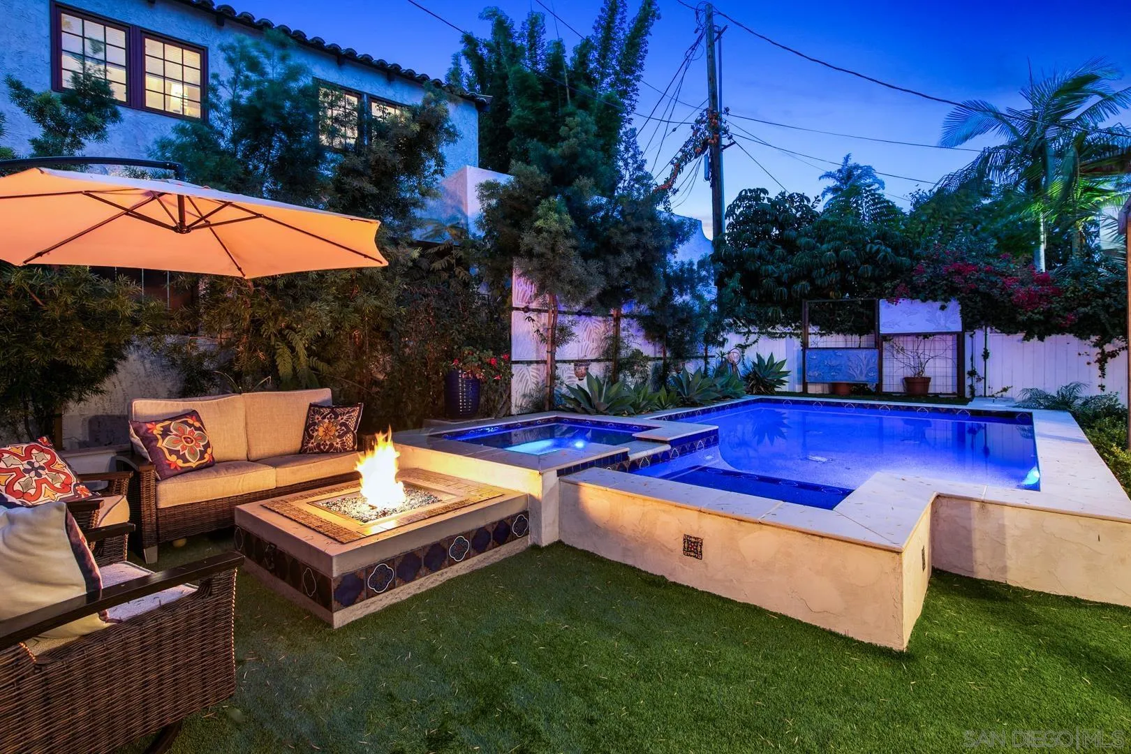 4195 Rochester Road San Diego, CA 92116 - Photo 5 of 39 a view of a backyard with sitting area