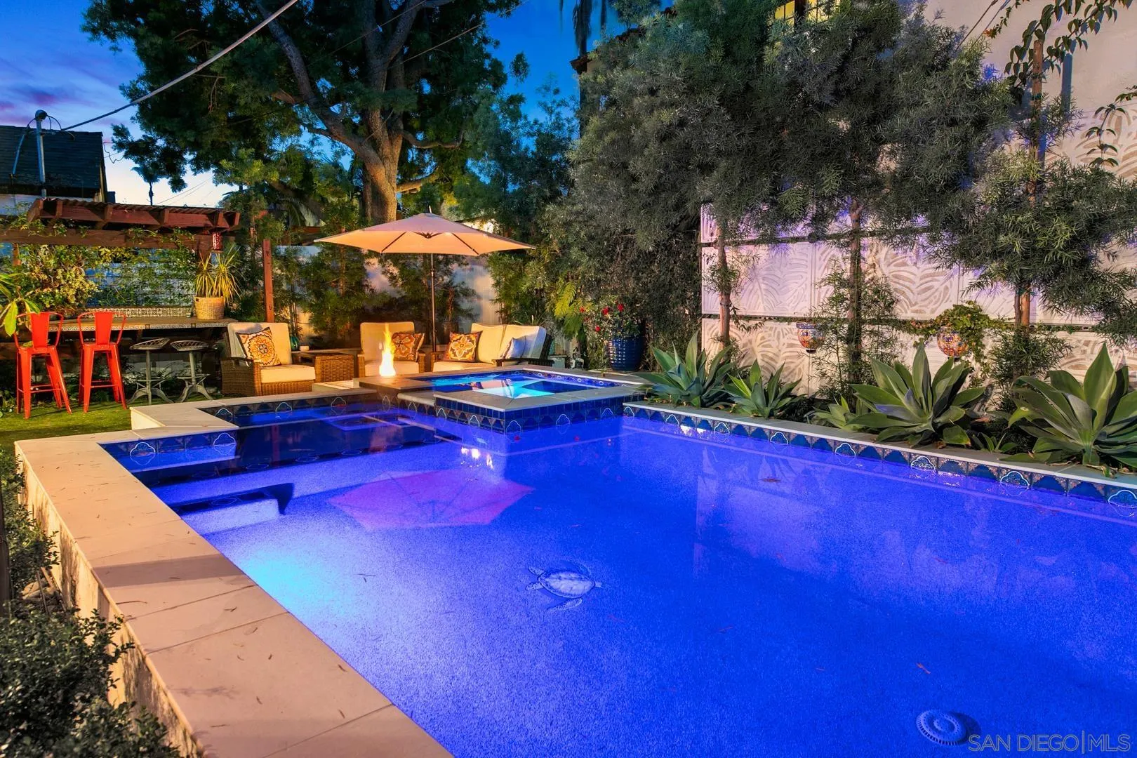 4195 Rochester Road San Diego, CA 92116 - Photo 8 of 39 a view of swimming pool with outdoor seating