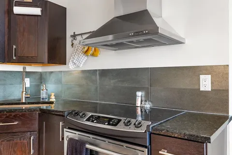 a close view of stove