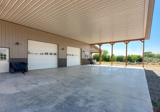 a view of a lush green space