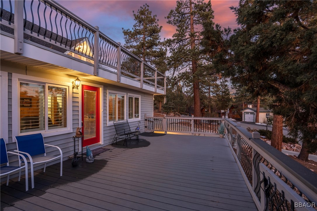 39388 Lodge Road Fawnskin, CA 92333 - Photo 4 of 45 a view of a house with sitting area