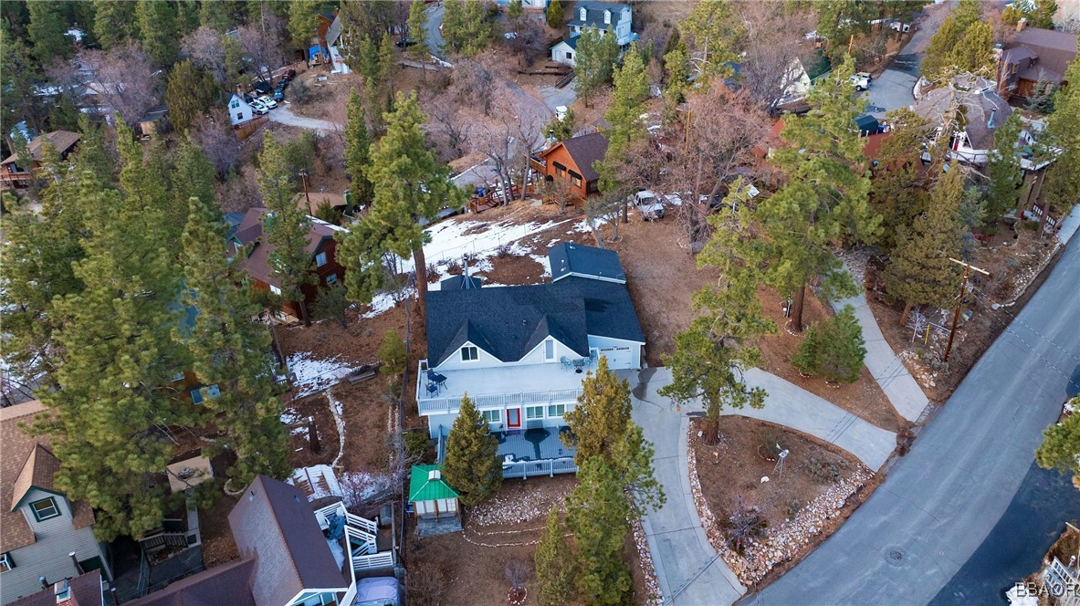 39388 Lodge Road Fawnskin, CA 92333 - Photo 7 of 45 an aerial view of a house with a yard