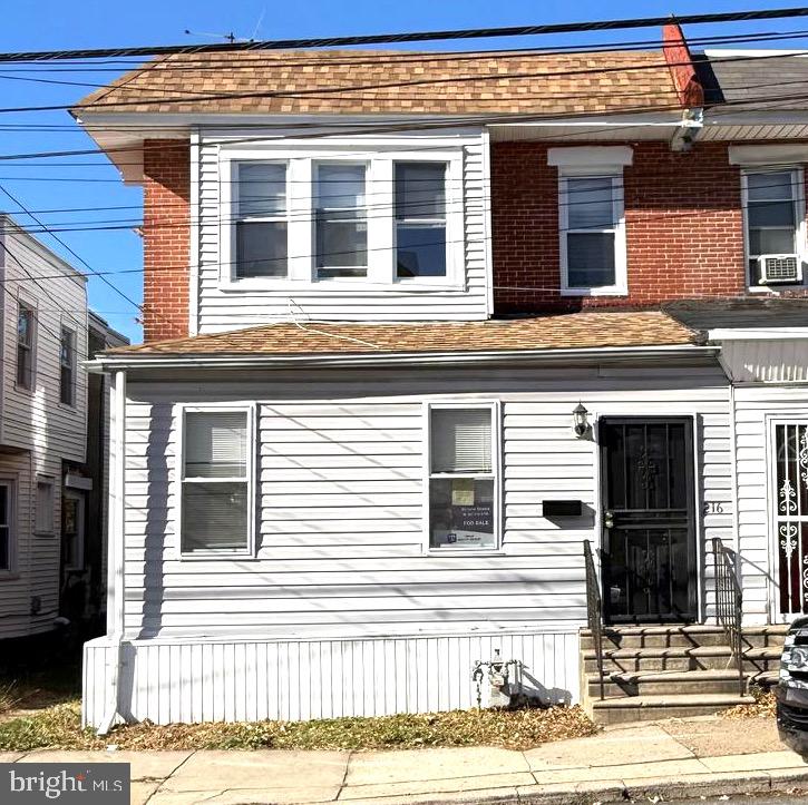 a front view of a house