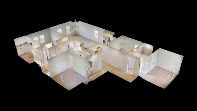 a house view with a backyard space