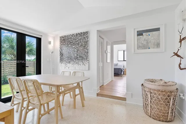 a view of a balcony with an outdoor space