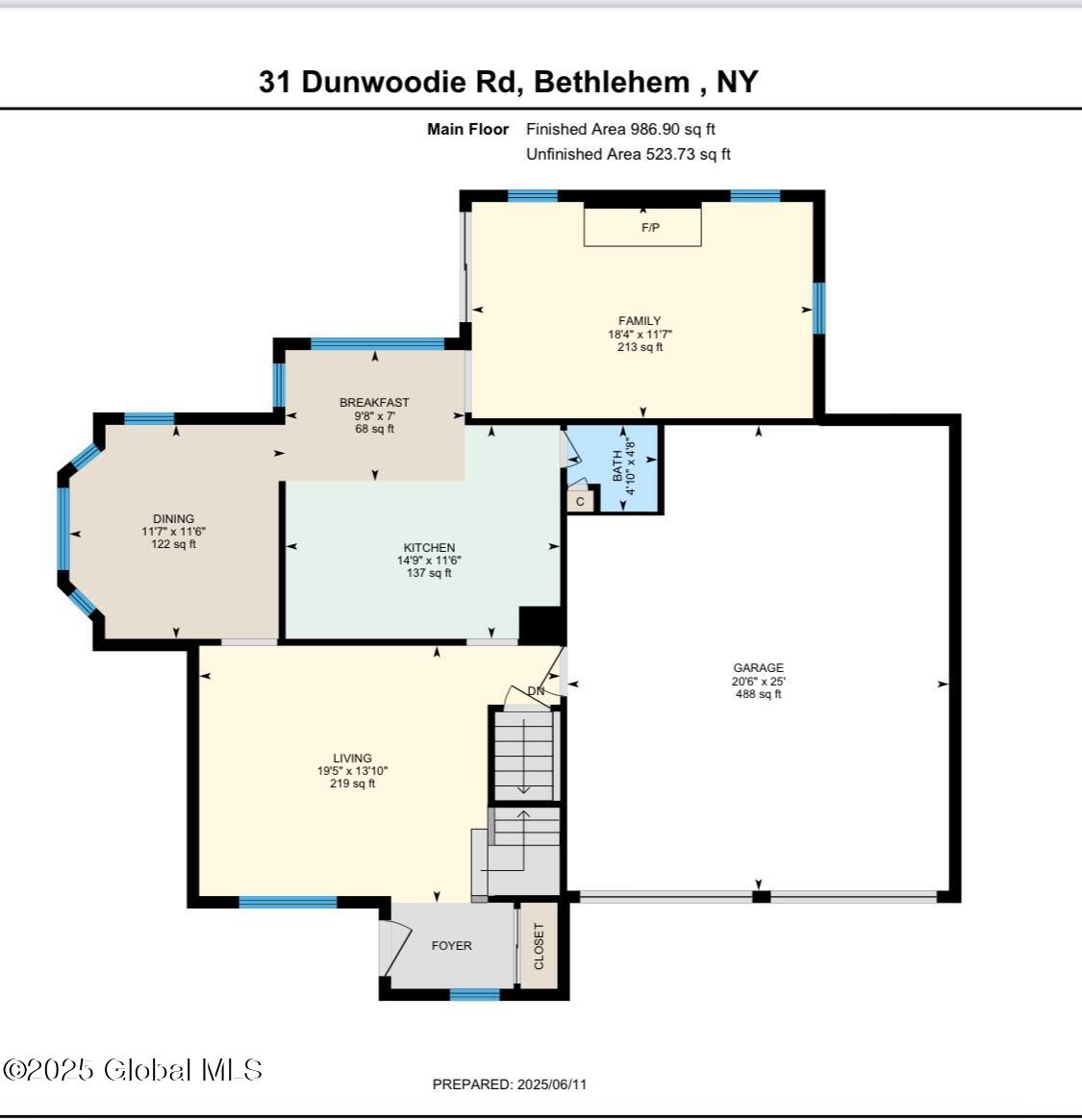 31 Dunwoodie Road Bethlehem, NY 12077 - Photo 58 of 58 first floor plan