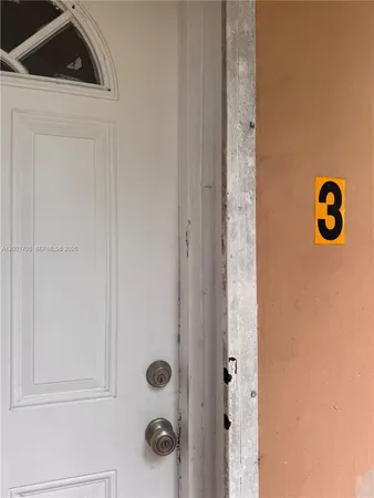 a close view of door lock