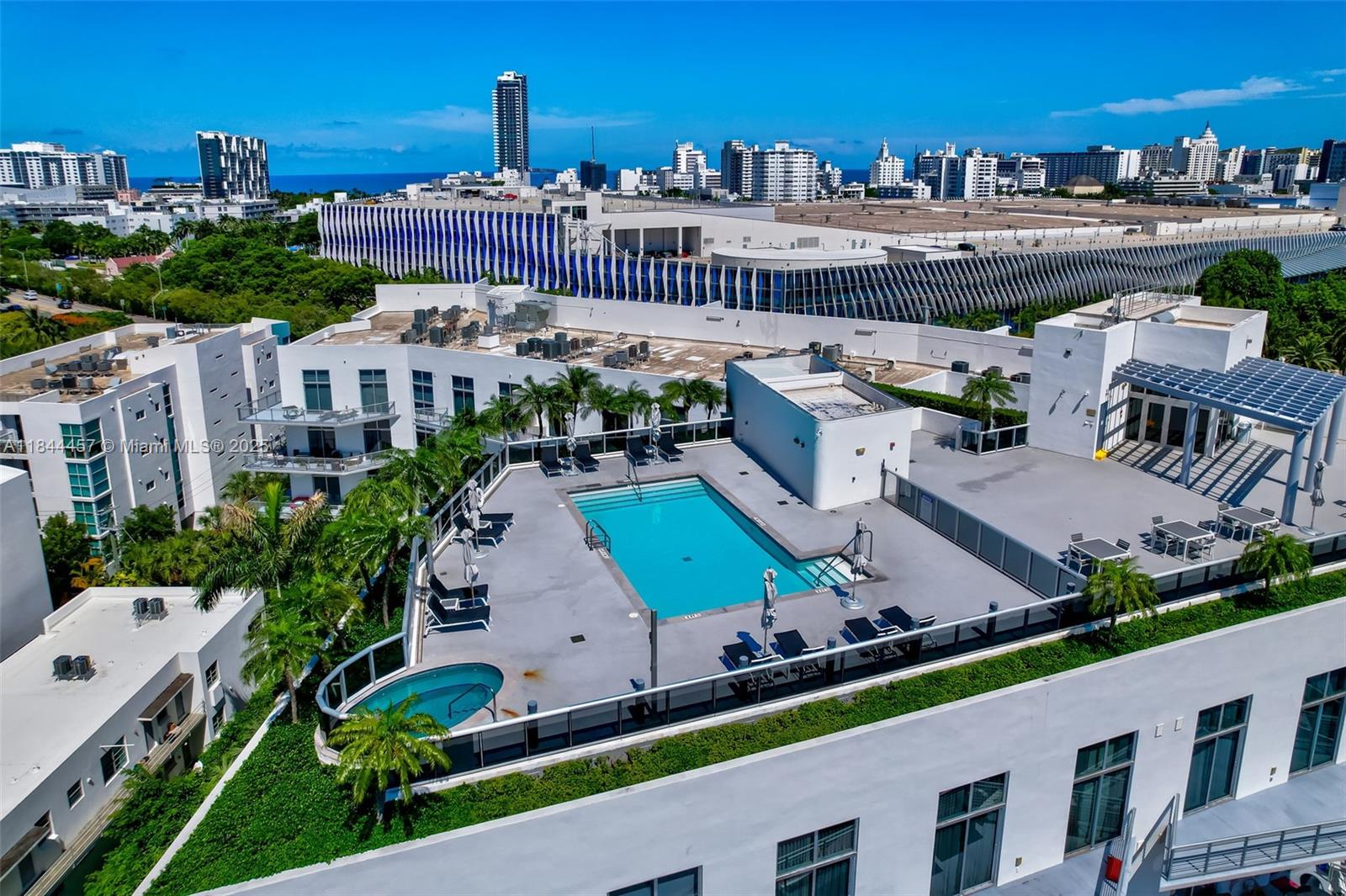 2001 Meridian Avenue, Unit PH15 Miami Beach, FL 33139 - Photo 31 of 31 an aerial view of a house with a garden and outdoor space