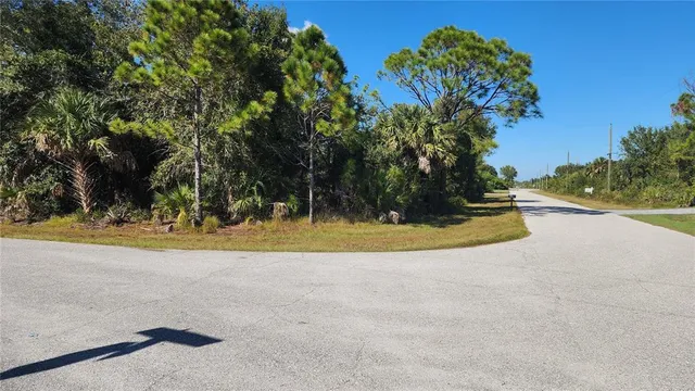 a view of a swimming pool with a yard
