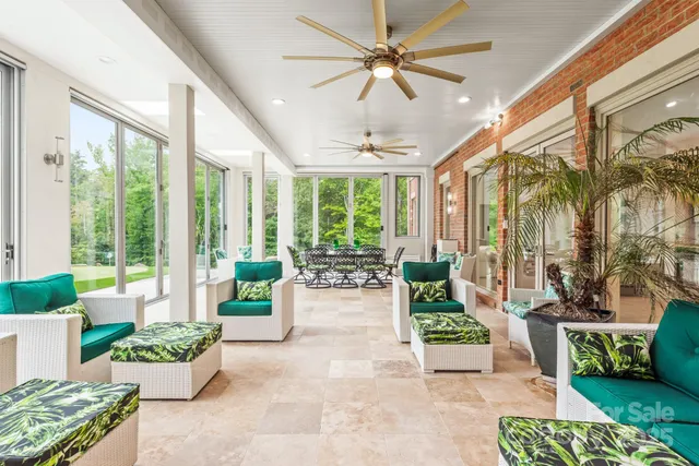 a view of a house with garden