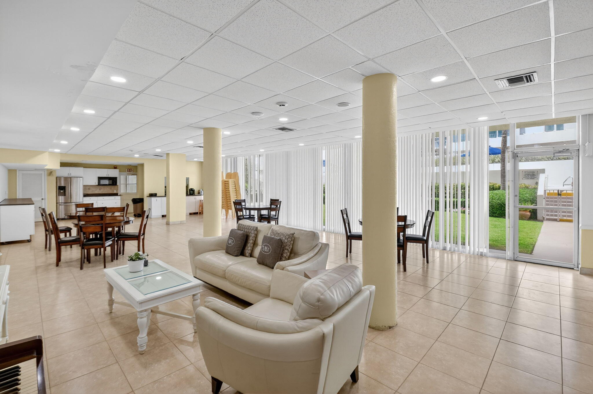 3570 South Ocean Boulevard, Unit 508 South Palm Beach, FL 33480 - Photo 29 of 47 a living room with furniture and a large window