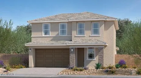 a front view of a house