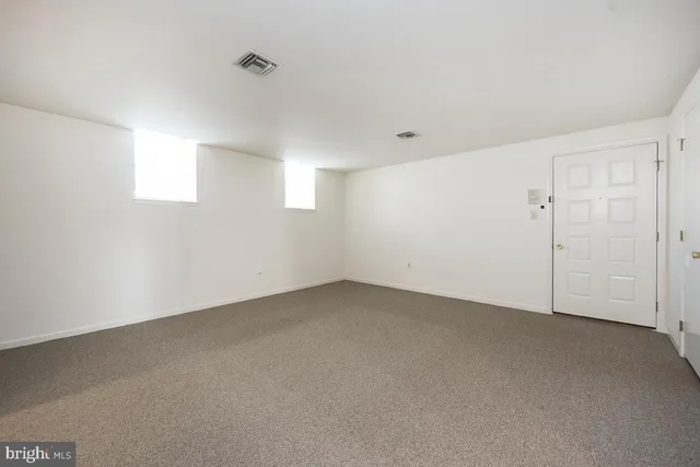 a view of an empty room