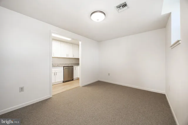 a view of an empty room