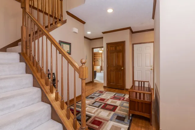 a bathroom with a sink a mirror and a vanity