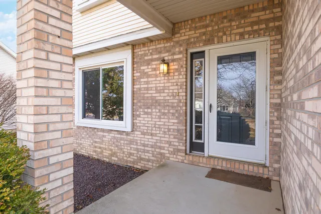 a view of front door of house
