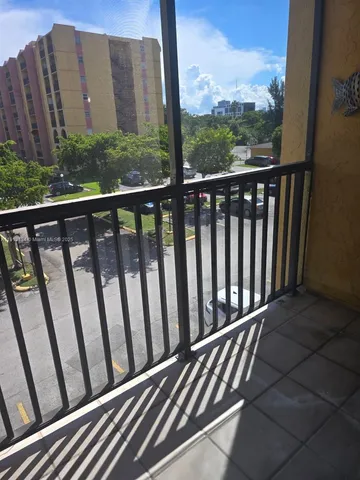 a view of a balcony