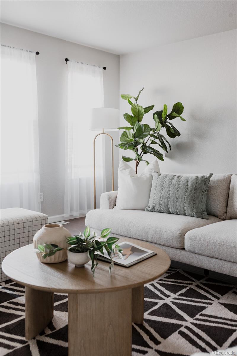 5081 Garrison Street, Unit 9 Wheat Ridge, CO 80033 - Photo 12 of 31 a living room with furniture and a potted plant