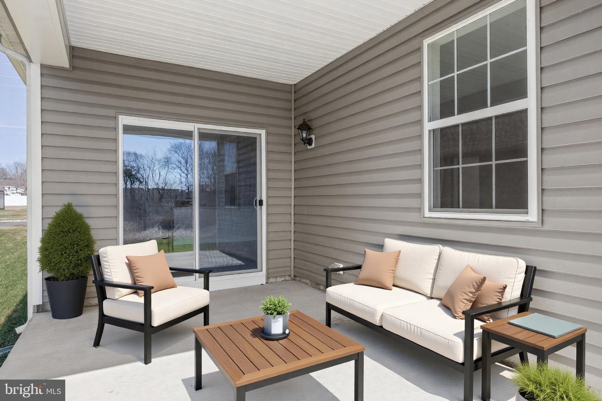 208 Congressional Court Moorestown, NJ 08057 - Photo 16 of 48 Staged Covered Patio backing to Open Space
