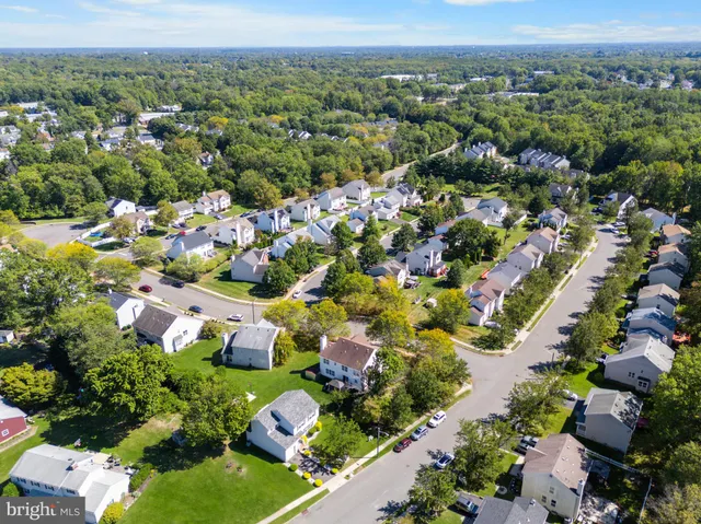 an aerial view of multiple house