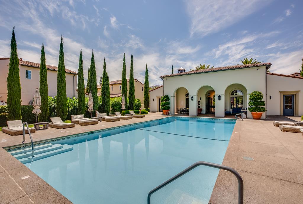 1420 Dahlia Loop San Jose, CA 95126 - Photo 35 of 36 a view of swimming pool with outdoor seating and a potted plant