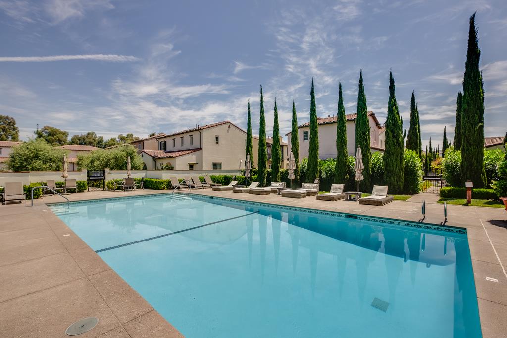 1420 Dahlia Loop San Jose, CA 95126 - Photo 36 of 36 a view of swimming pool with outdoor seating and a pathway