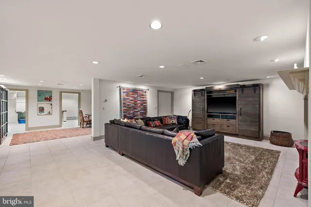 a view of a swimming pool with a yard