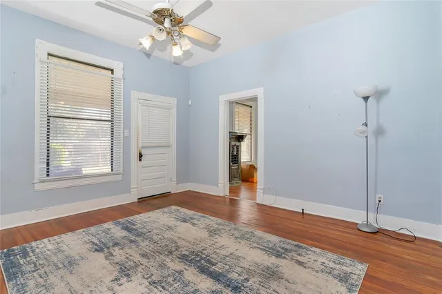 a kitchen with cabinets and stainless steel appliances