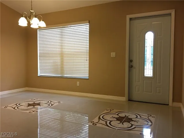 a view of a livingroom with a window
