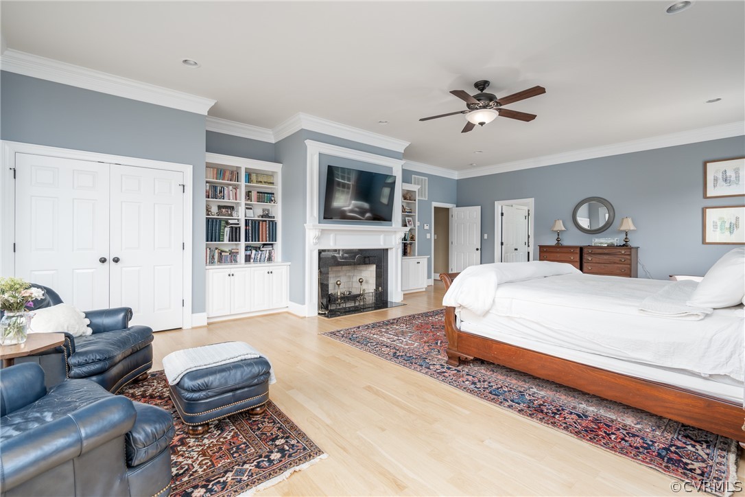 2190 Manakin Road Manakin-Sabot, VA 23103 - Photo 18 of 31 a bedroom with a bed and a fireplace