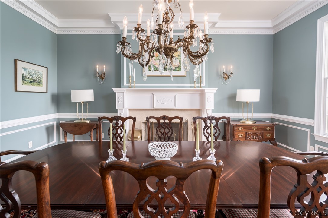 2190 Manakin Road Manakin-Sabot, VA 23103 - Photo 8 of 31 a view of a dining room with furniture and chandelier