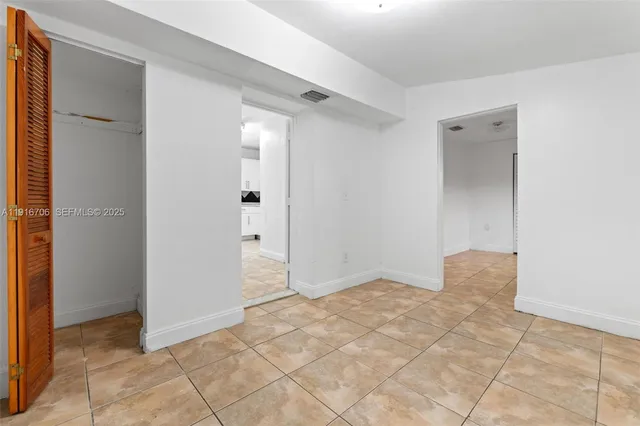 a view of an empty room