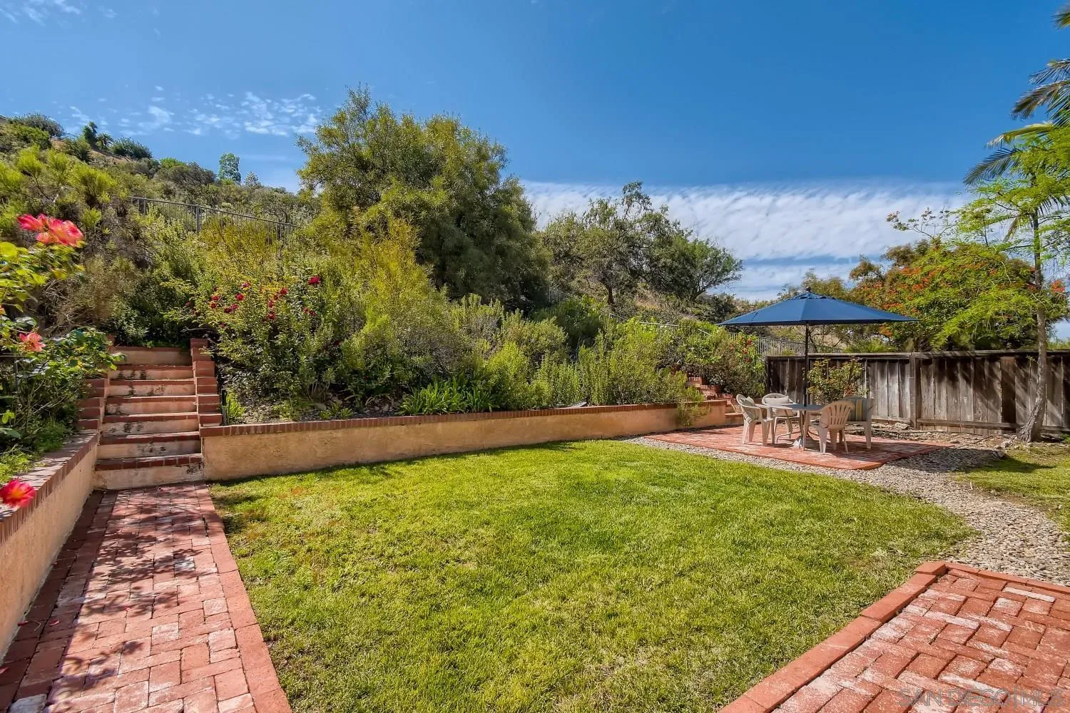 11756 Pickford Road San Diego, CA 92131 - Photo 25 of 26 a view of a backyard with sitting area