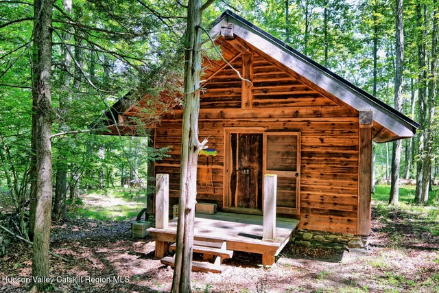 a view of a lush green field