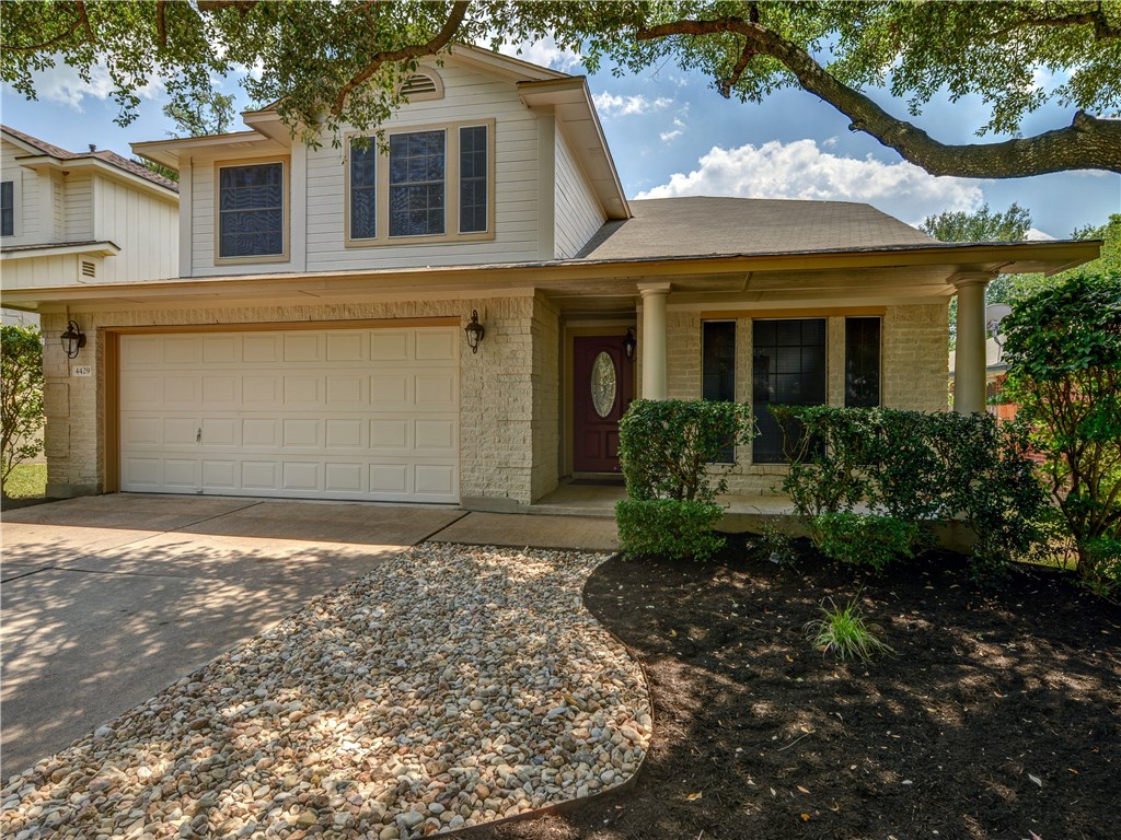 MOVE IN READY! All New: roof, luxury vinyl plank & carpet, stainless Samsung dishwasher, Samsung range, Sharp microwave, 5/8 HP disposal, Exterior paint, front door, various new light fixtures and more. Looks like a model home. Great Sendera neighborhood with pool, trails, playground and park. Super school combo - Cowan, Covington, and Bowie. Close to LBJ Wildlife center, the Veloway, Dick Nicholes Park, Alamo Draft House, Great Shopping and Dining! Quick to Mopac & DT. Won't last long.