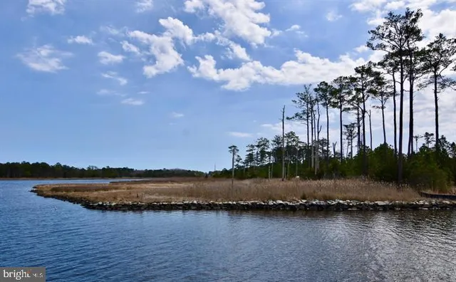 a view of lake and mountain