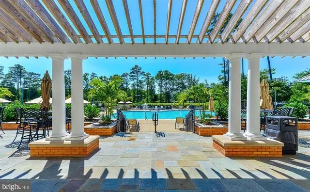 a outdoor view with a sitting space