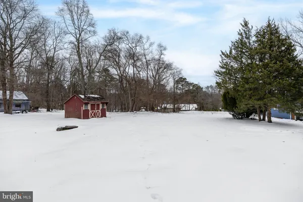 a view of road covered with snow