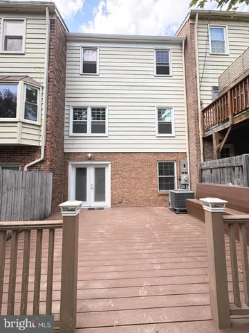 a view of a wooden deck